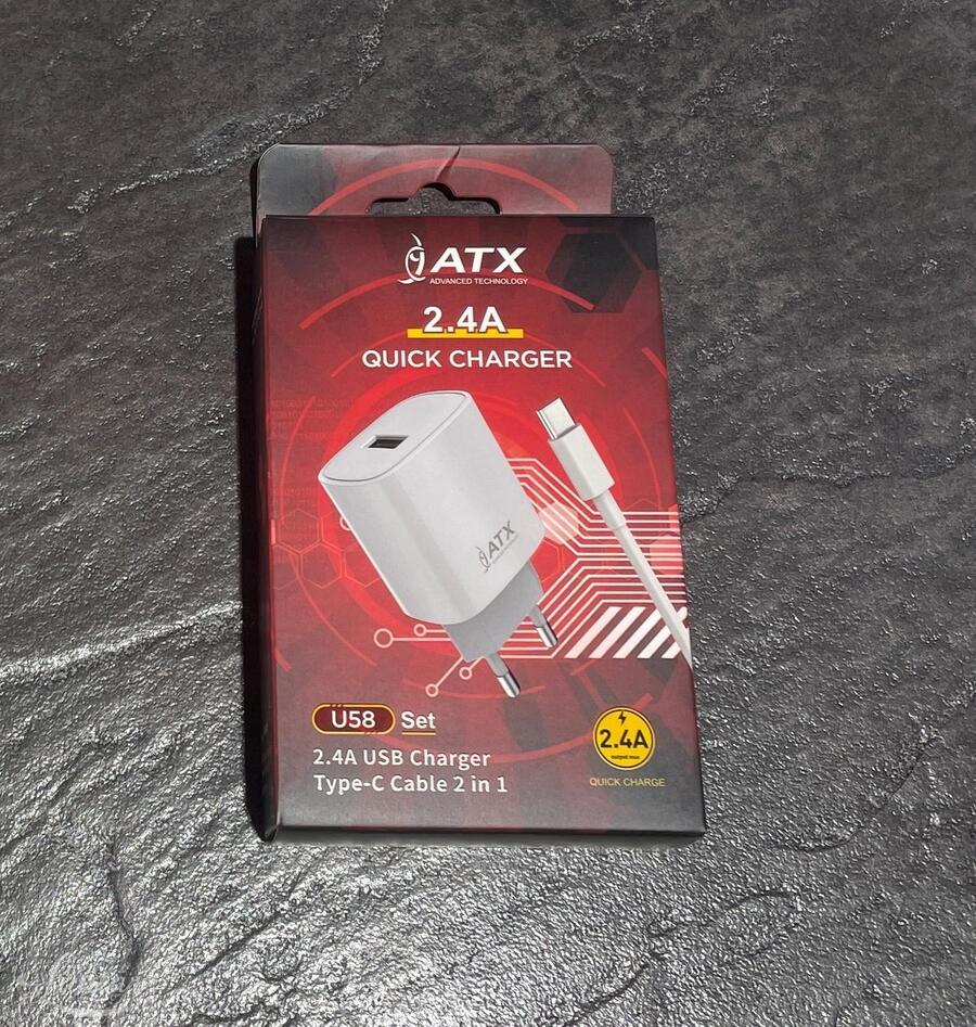 Laadija ATX 2.4A+USB Type -C