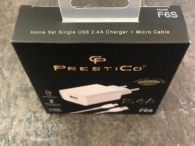 Laadija PRESTICO F6S 2,4A + micro USB