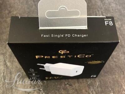 Laadija PRESTICO F8 USB Type-C 20W PD white