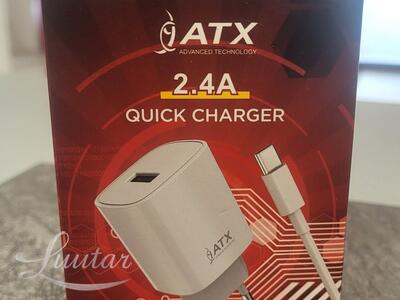 Laadija ATX 2.4A + USB Type-C