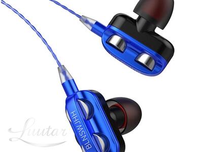 Kõrvaklapid SuperBass 3.5mm Microfoniga Sinine