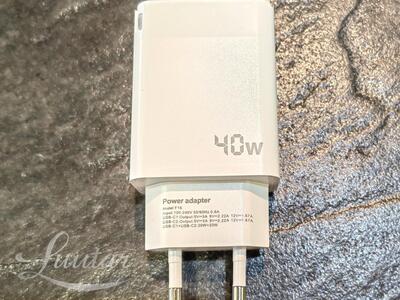Laadija Prestico F16 2xUSB Type-C 40W PD UUS!