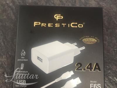 Laadija PRESTICO F6S 2A + microUSB