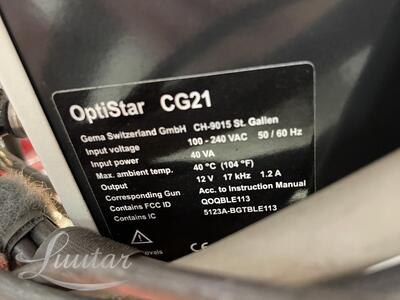 Pulbervärvimise seade OptiFlex ProB 2020 OptiStar CG21