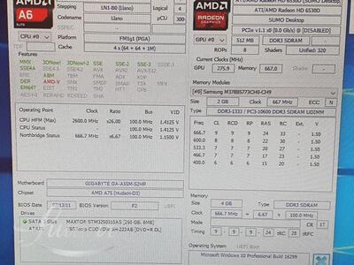 Lauaarvuti ML AMD A6-3650