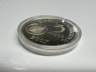 Hõbemünt Republica Argentina 5 Pesos 2007 925*