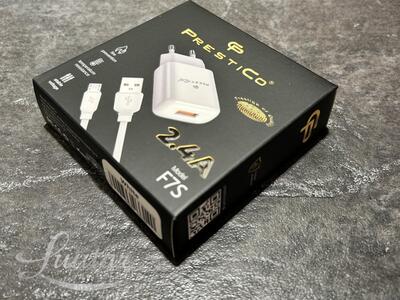 Laadija Prestico F7S USB juhe → Micro USB 2.4A