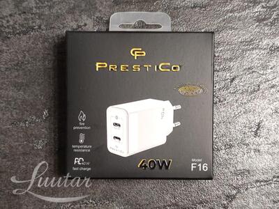 Laadija PRESTICO F16 2xUSB-C 40W