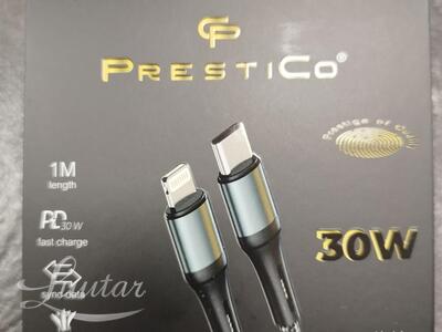 Juhe PRESTICO T10 USB Type-C - Lightning 30W PD Must