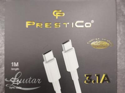 Juhe PRESTICO T5 USB Type-C - USB Type-C PD Valge