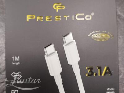 Juhe PRESTICO T5 USB Type-C - USB Type-C PD Valge