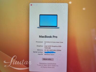 Sülearvuti Apple MacBook Pro 15 2018 1TB