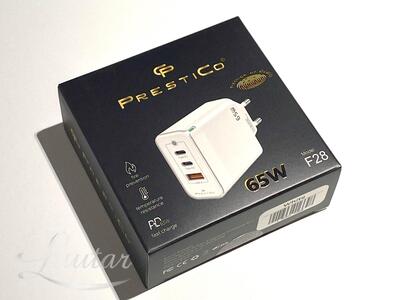 Laadija PRESTICO F28 1xUSB 65W sxUSB Type-C Valge