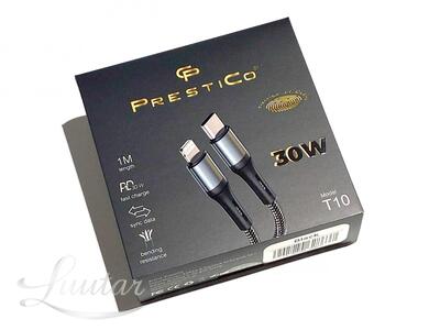 Juhe PRESTICO T10 USB Type-C- Lightning 30W PD Must