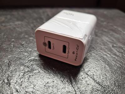 Laadija PRESTICO F16 2xUSB-C 40W PD Valge