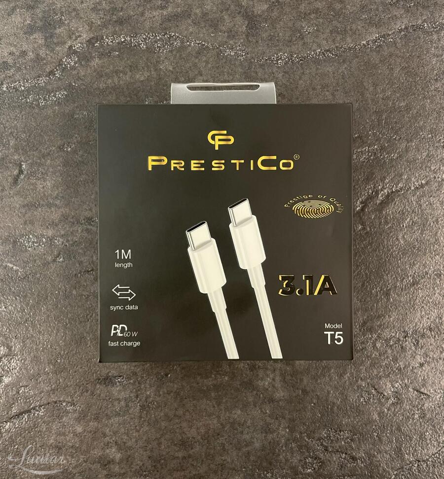 Juhe Prestico T 5 USB Type.C.USB Type-C PD Valge 