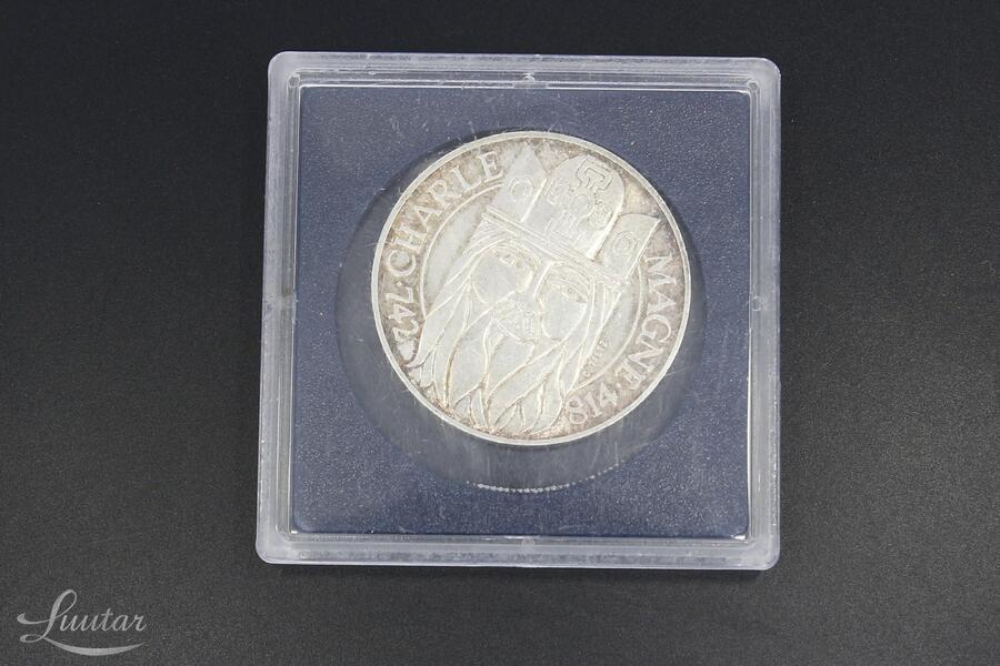 Hõbemünt 900* Magne Charle 100 Francs 1990a