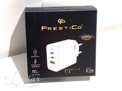 Laadija PRESTICO F28 1xUSB 65W 2xUSB Type-C