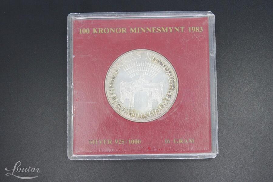 Hõbemünt 925* Sweden 100 kronor 1983