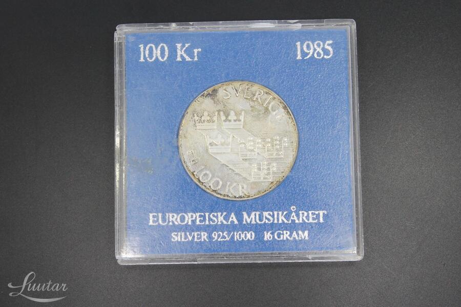 Hõbemünt 925* Sverige 100 kronor 1985