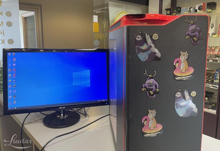 Komplekt: Lauaarvuti NZXT, Monitor Asus