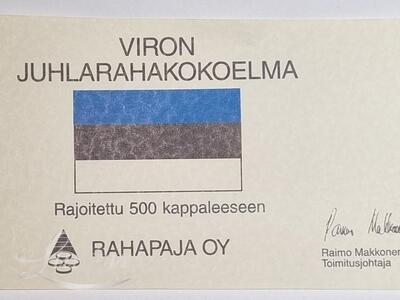 Rahapaja hõbemüntide komplekt 925* 3tk