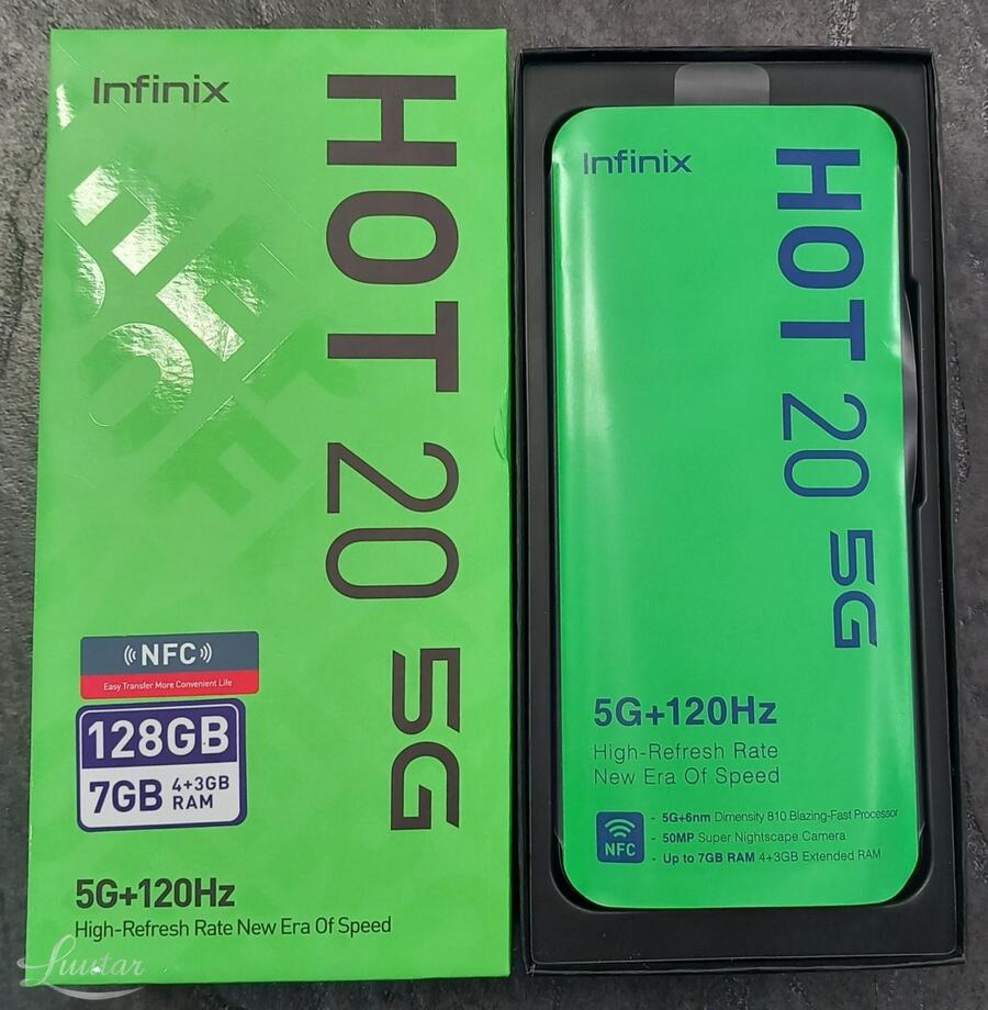 Mobiiltelefon Infinix Hot 20 5G, 4+128GB