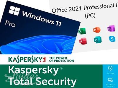Tarkvara Windows 11 Pro + Office 2021 PP + Kaspersky Total Security 1A 1PC 