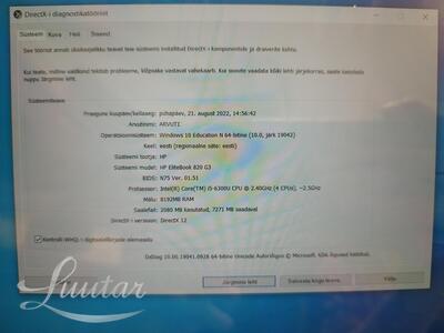 Sülearvuti HP Elitebook 820 