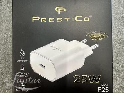 Laadija PRESTICO F25 1xUSB 25W USB Type-C valge