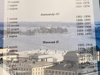 Mündialbum Монеты Русская Финляндия 1865a-1917a