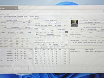 Sülearvuti Lenovo Ideapad Gaming 3 8GM RAM