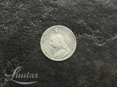 Hõbemünt "Suurbritannia. Viktoria. 3 penni. 1890a."