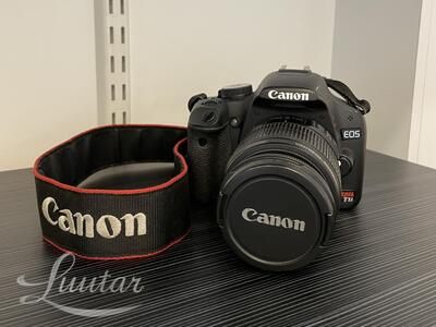 Peegelkaamera Canon EOS Rebel T1i + objektiiv Canon EFS 18-55mm
