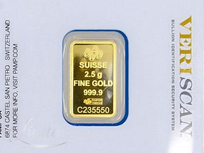 Kuldplaat 999,9* Pamp Fortuna