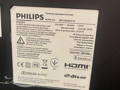 Televiisor Philips 58PUS6203/12