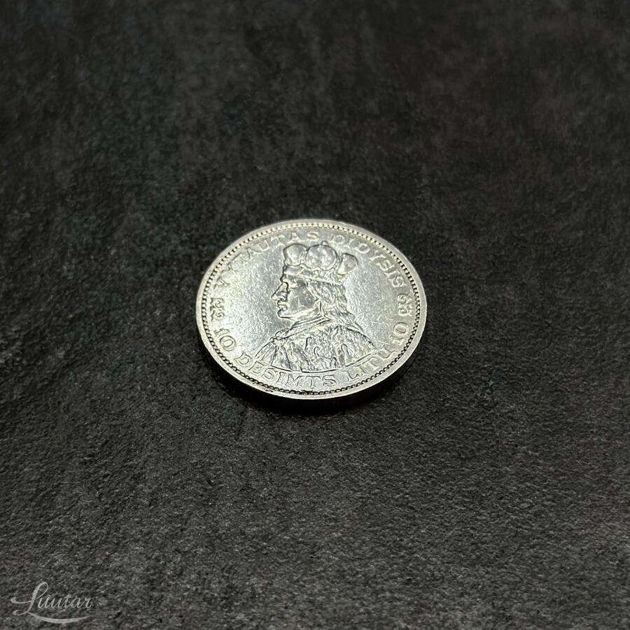 Hõbemünt "Leedu. 10 litti" 1936a.