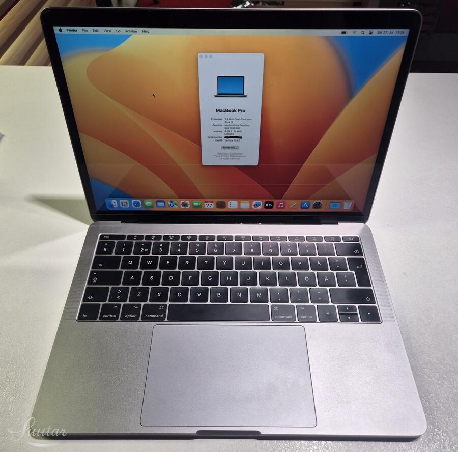 Sülearvuti Apple MacBook Pro 13" 2017