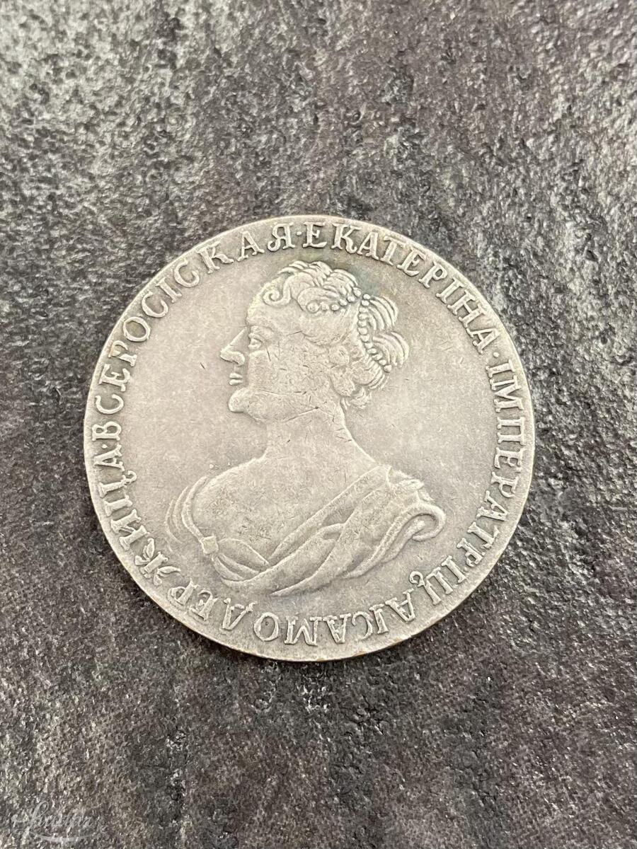 Münt Ekaterina Imperatrica 1725a 1 rubla koopia
