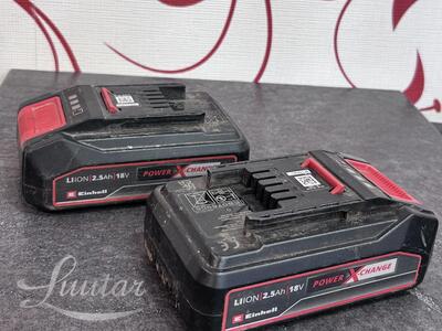 Akud Einhell 18V Power X-Change 2,5 Ah + laadijad 