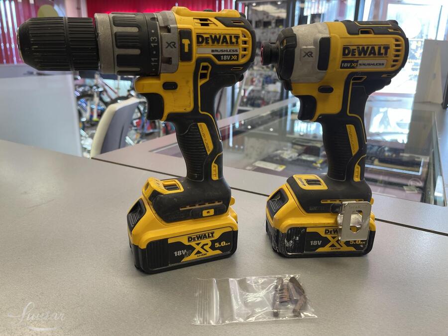 Tööriistakomplekt Dewalt DCK266P2 (DCD796 + DCF887)
