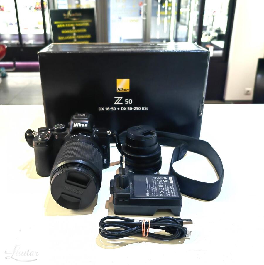 Digifotoaparaat Nikon Z50 + 16-50mm+ 50-250mm