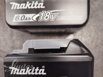 MAKITA 18 V, 6.0 Ah+2 aku ja laadija komplekt 