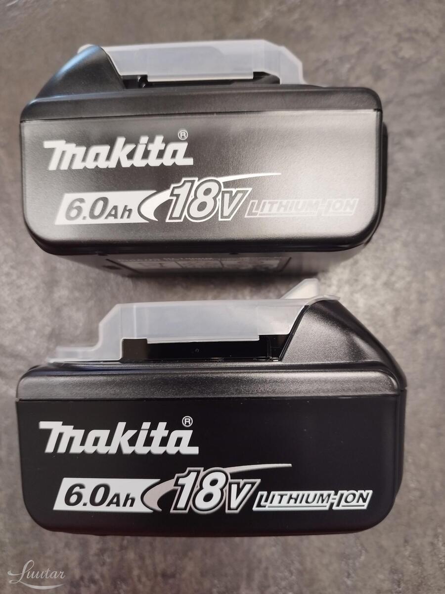 MAKITA 18 V, 6.0 Ah+2 aku ja laadija komplekt