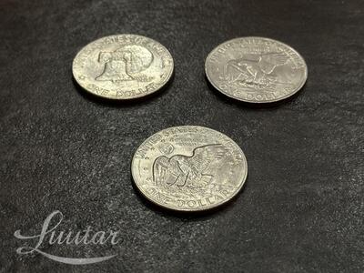 Mündid USA 1$ 1971a, 1976a, 1977a.