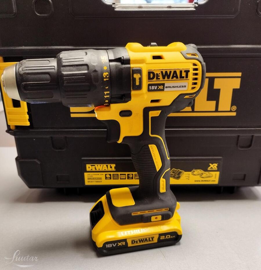 Akulööktrell Dewalt DCD778D2T 18V 2X2Ah