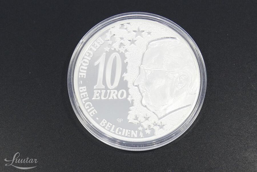 Hõbemünt 925* 10 Euros - Albert II Belgian Railway 2002a