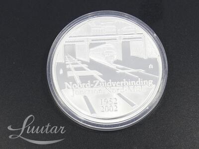 Hõbemünt 925* 10 Euros - Albert II Belgian Railway 2002a