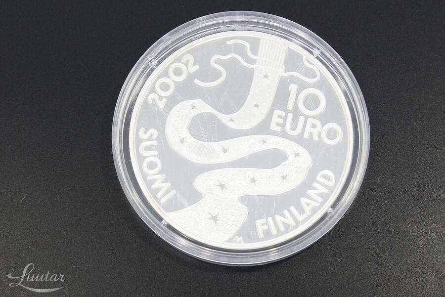 Hõbe münt  925* 10 Euros Elias Lönnrot 2002a
