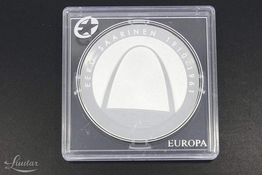 Hõbe münt 925* 10 Euros Eero Saarinen 2010a